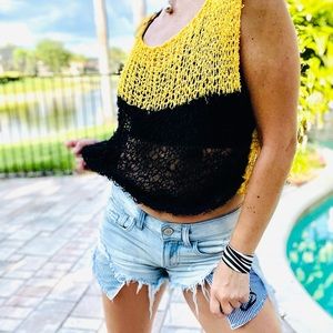 Summer color block top